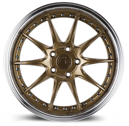 Aodhan DS07 18x8.5 big fat lip bronze 5x100 wheel ET35 stance