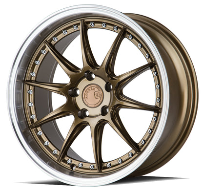 Aodhan DS07 18x8.5 rim deep dish bronze 5x100 wheel ET35 Hellaflushed