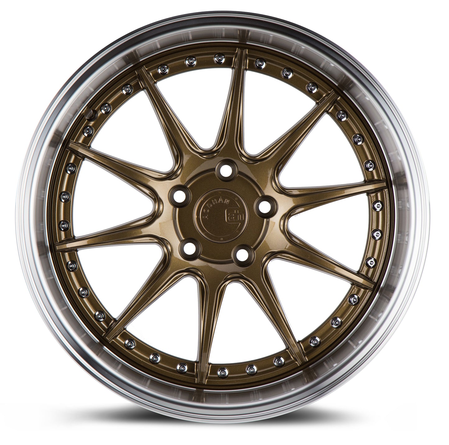 Aodhan DS07 18x9.5 big fat lip bronze 5x100 wheel ET35 stance