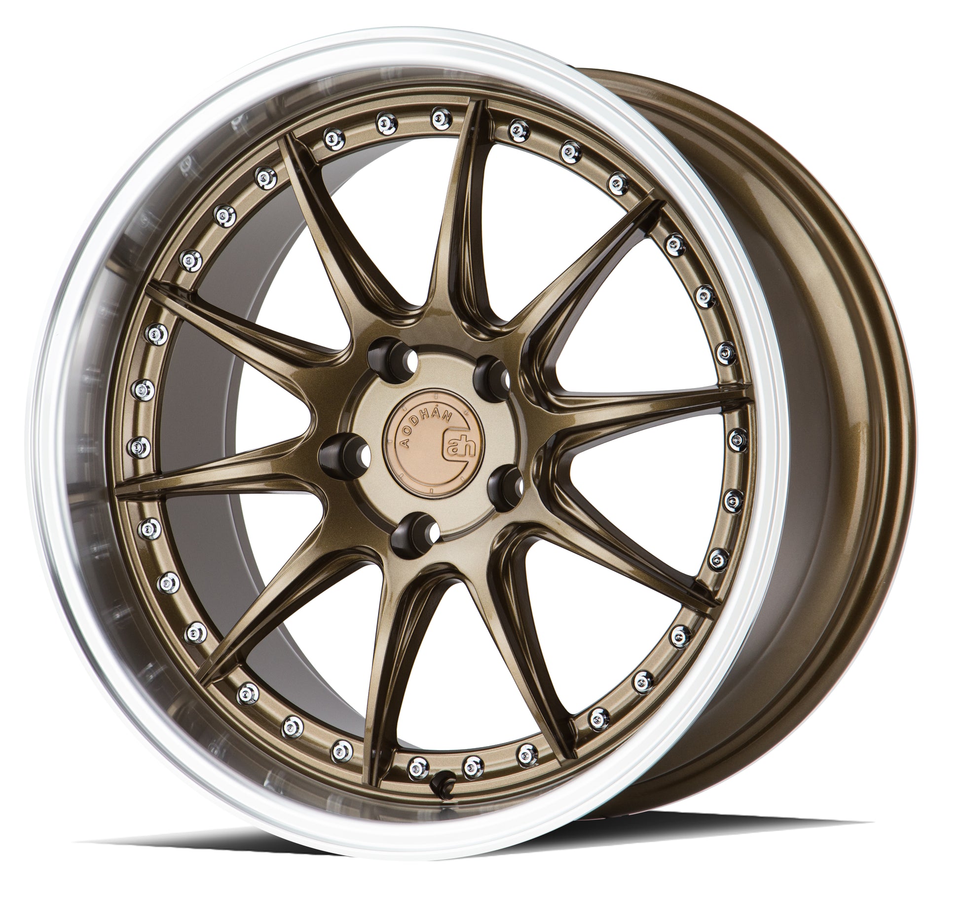 Aodhan DS07 18x9.5 rim deep dish bronze 5x100 wheel ET35 Hellaflushed