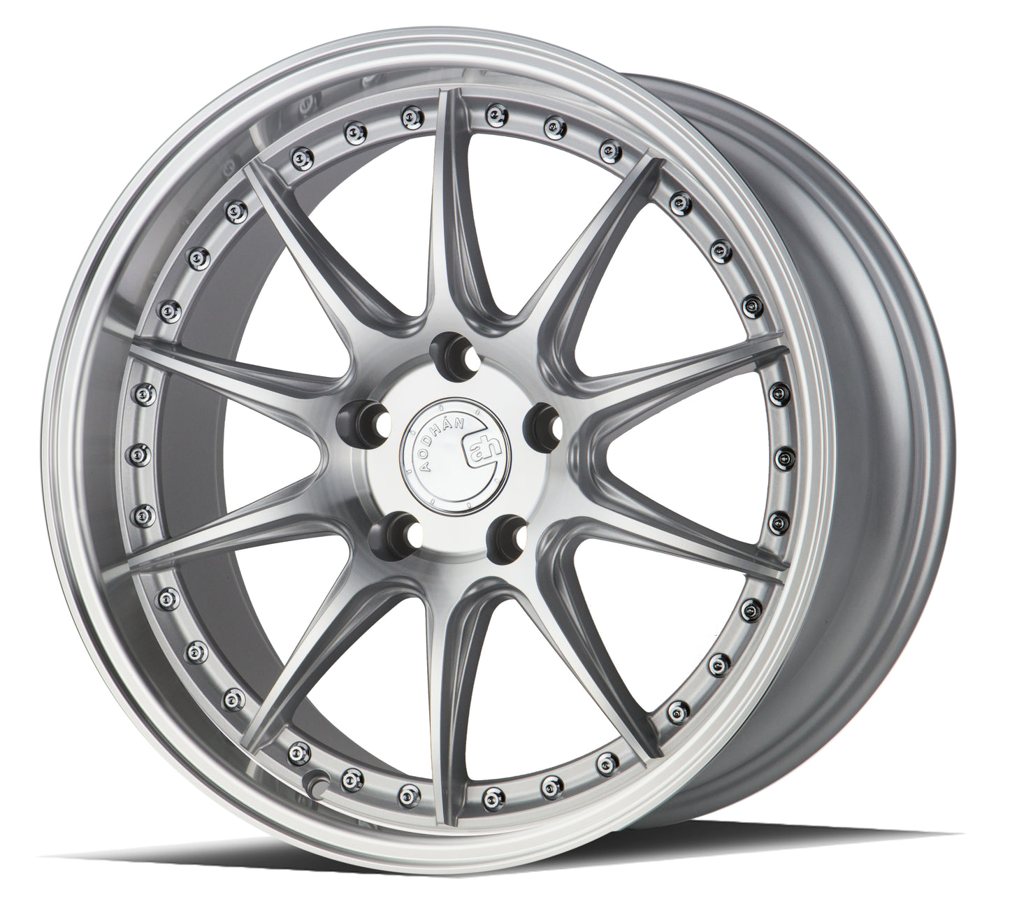 Aodhan DS07 18x9.5 rim deep dish silver 5X4.5 wheel ET15 Hellaflushed
