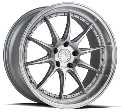 Aodhan DS07 19x9.5 wheel 5x114.3 Silver / Machined Face Deep Dish Rim