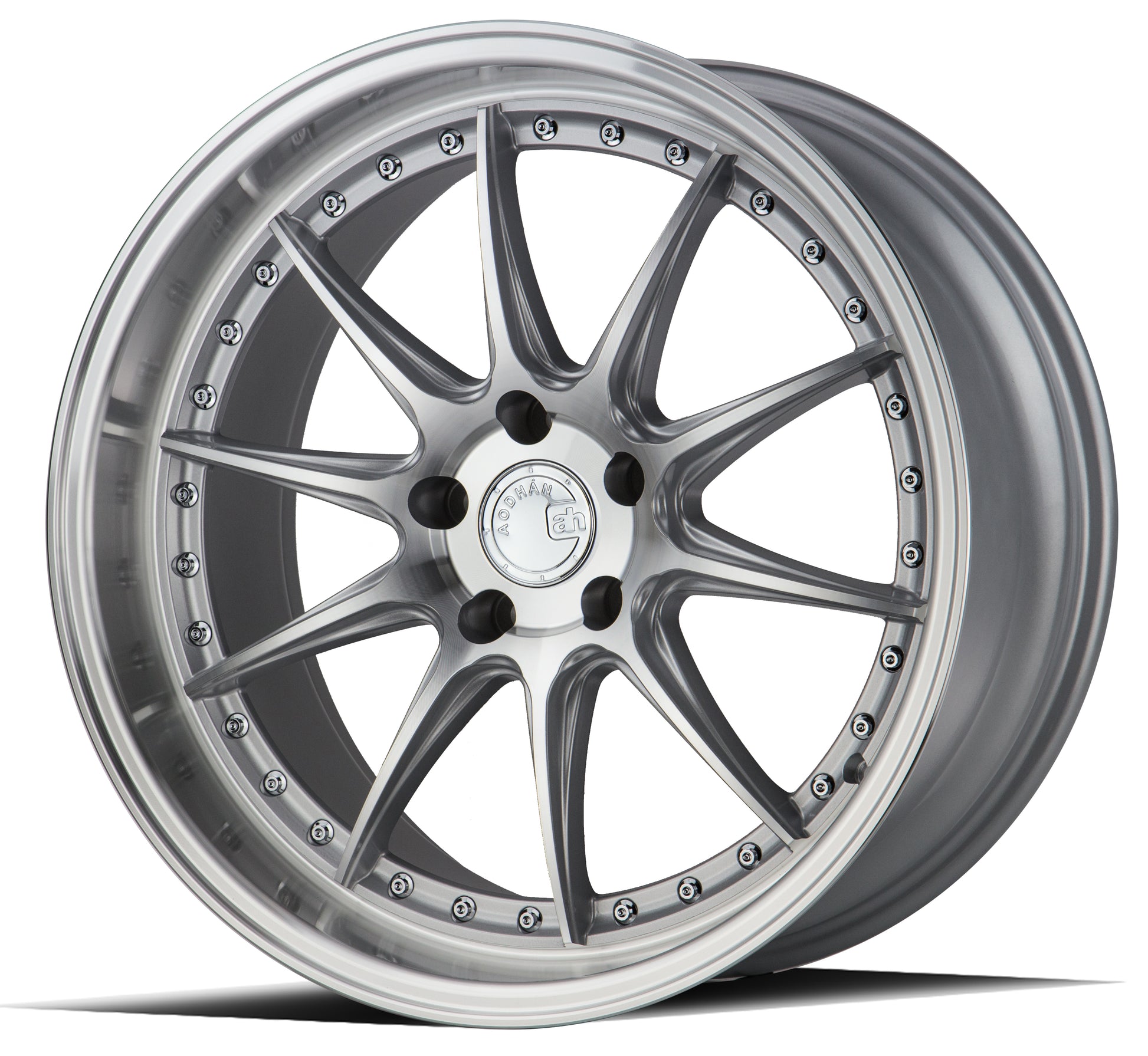 Aodhan DS07 19x9.5 rim deep dish silver 5X4.5 wheel ET22 Hellaflushed