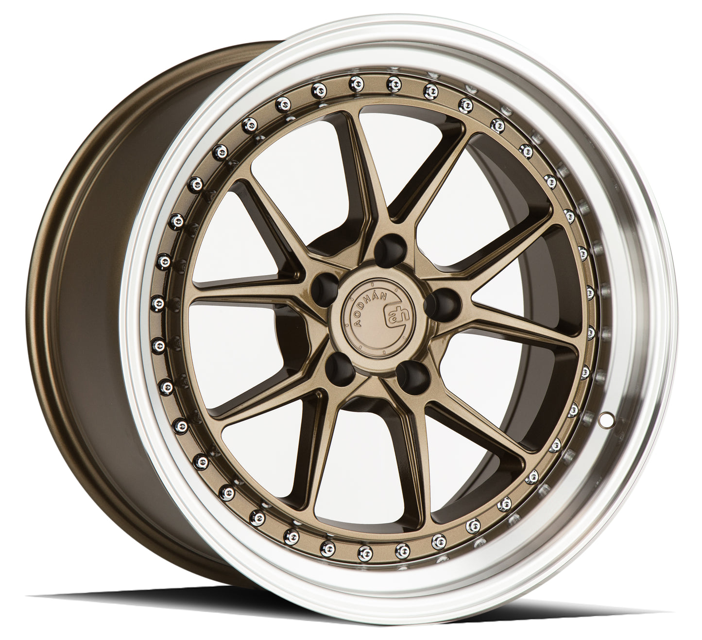 Aodhan DS08 18x8.5 wheel 5x100 Bronze / Machined Lip Semi Forged Rim
