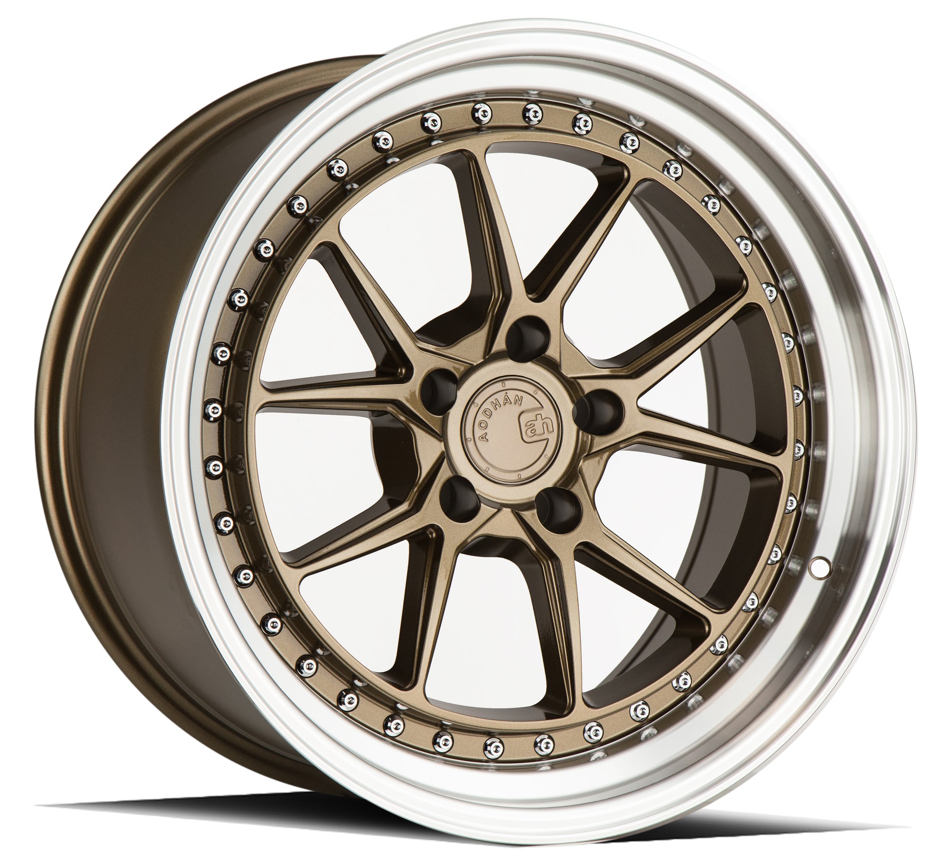 Aodhan DS08 18x8.5 wheel 5x114.3 Bronze / Machined Lip Semi Forged Rim