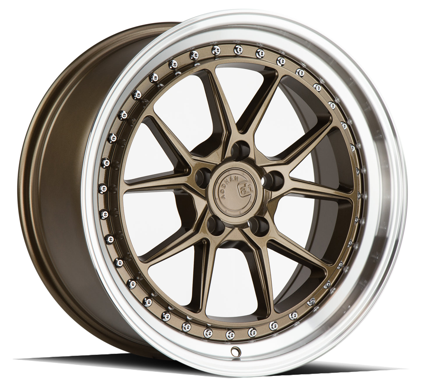 Aodhan DS08 18x9.5 wheel 5x100 Bronze / Machined Lip Semi Forged Rim