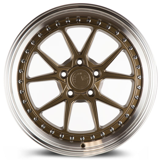Aodhan DS08 18x9.5 semi forged bronze 5x114.3 wheel ET30 stance