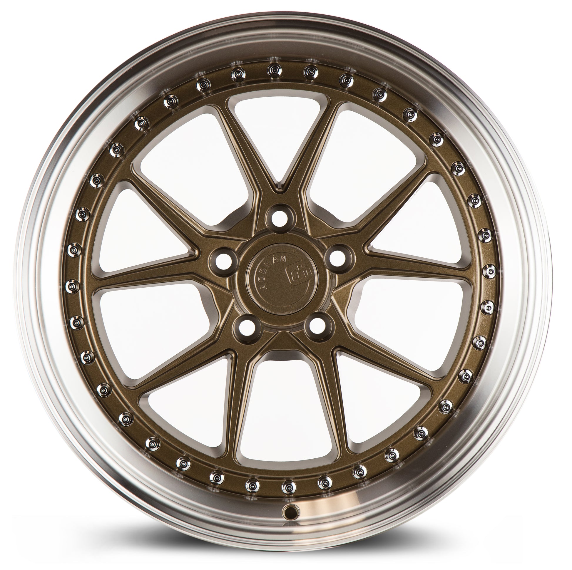 Aodhan DS08 18x9.5 semi forged bronze 5x120 wheel ET35 stance