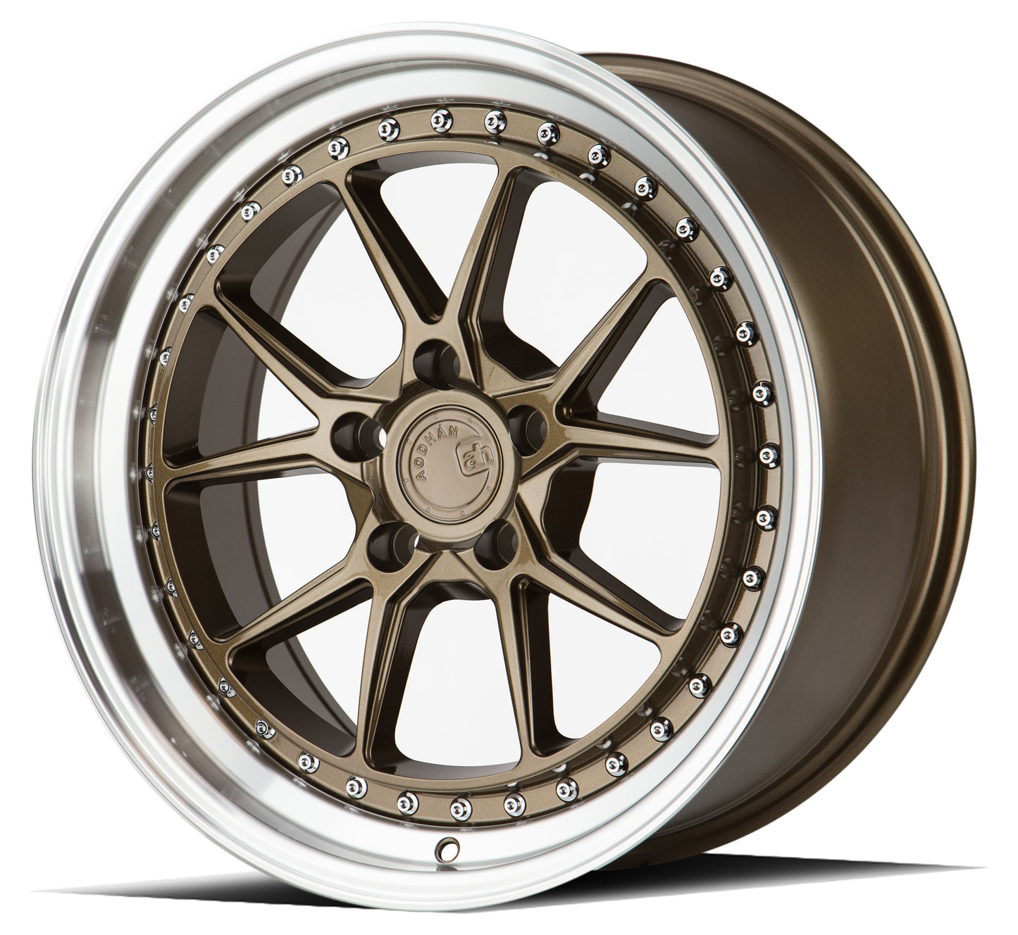 Aodhan DS08 18x9.5 rim light-weight bronze 5X4.5 wheel ET15 Hellaflushed