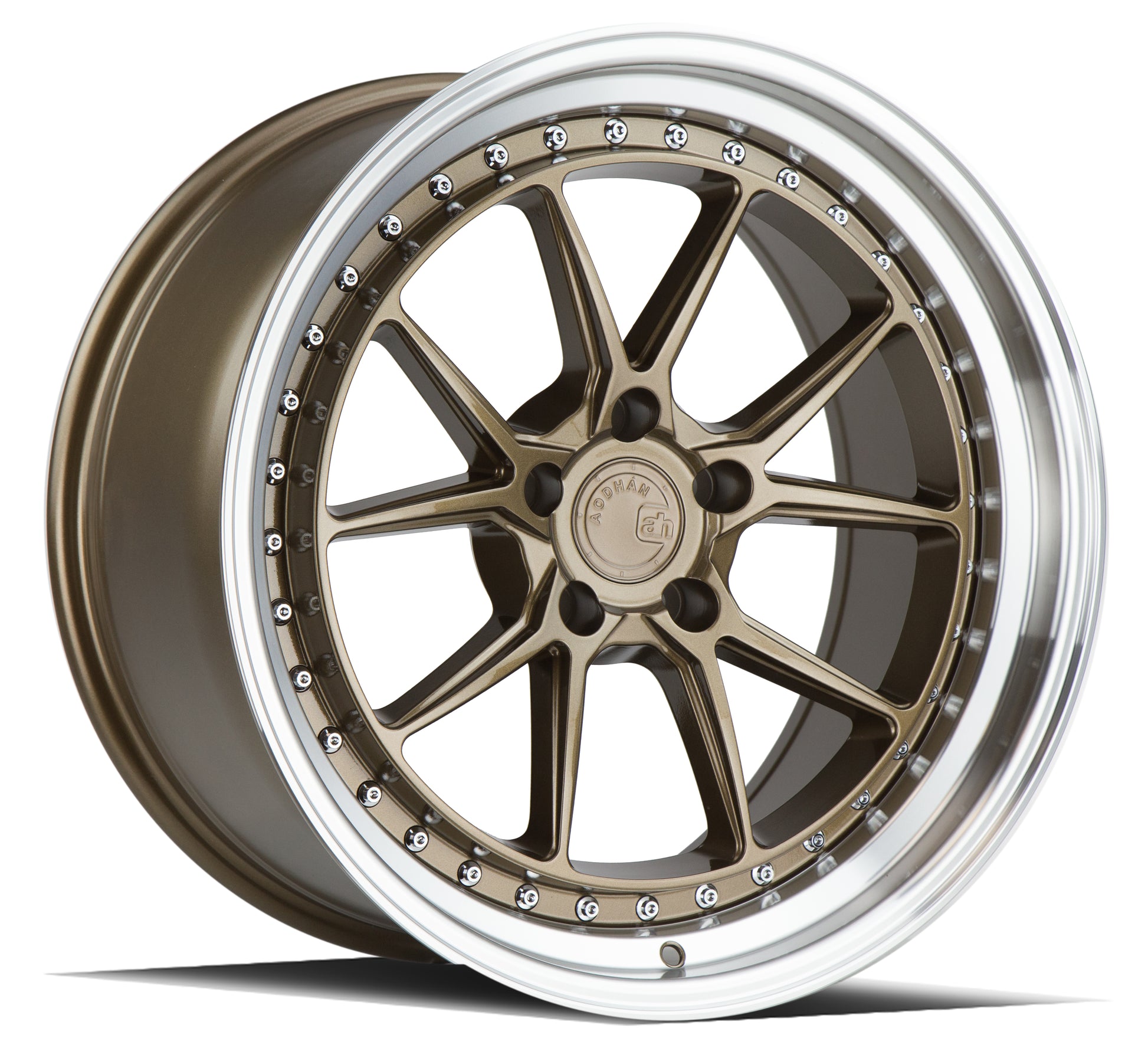 Aodhan DS08 19x11 wheel 5x114.3 Bronze / Machined Lip Semi Forged Rim