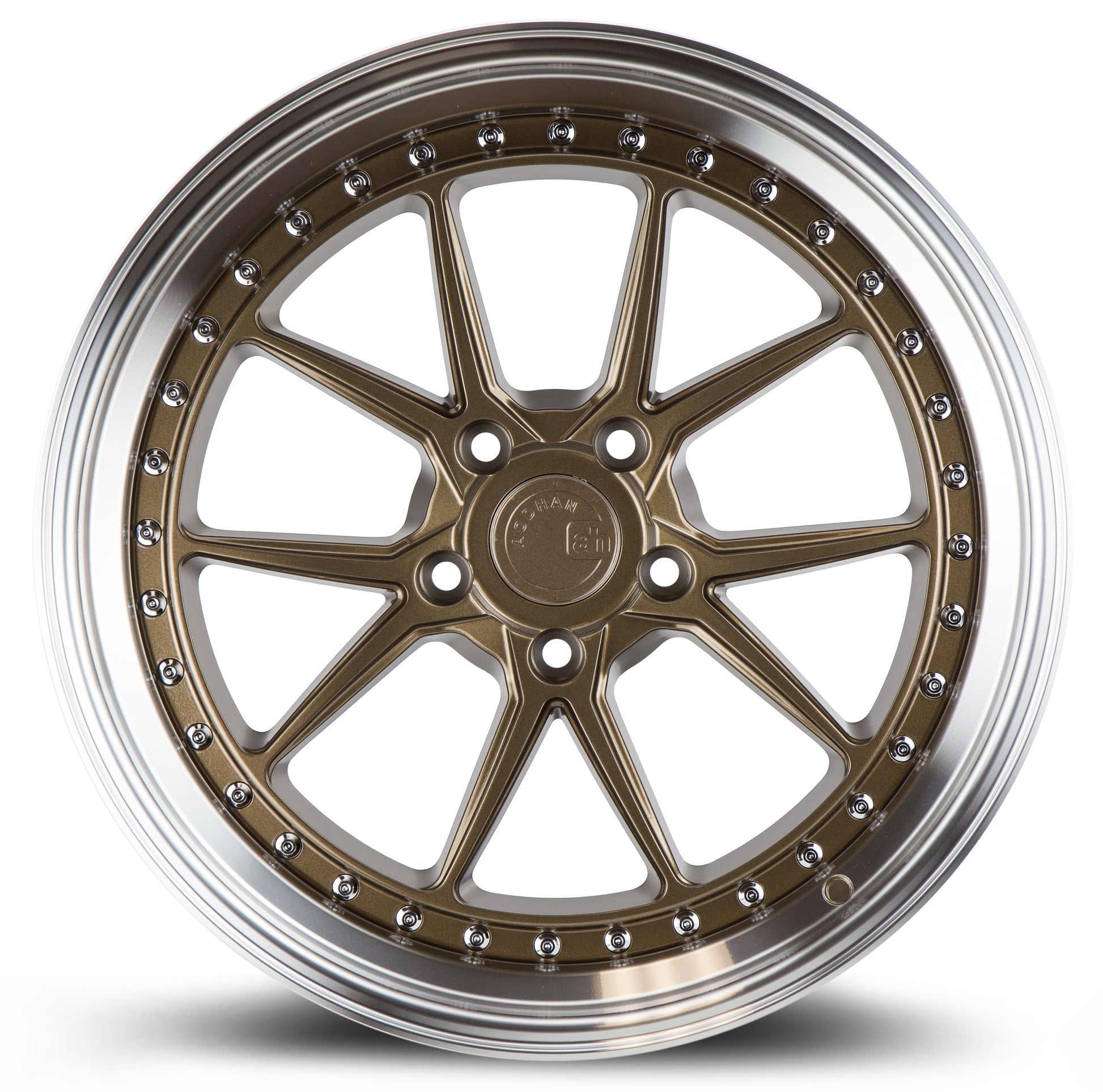 Aodhan DS08 19x11 semi forged bronze 5x114.3 wheel ET22 stance