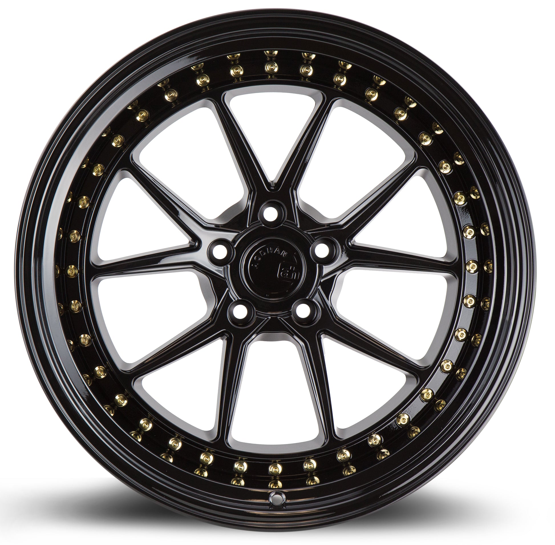 Aodhan DS08 19x11 big fat lip black 5x114.3 wheel ET22 stance