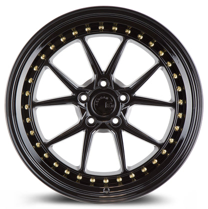 Aodhan DS08 19x8.5 big fat lip black 5x120 wheel ET35 stance