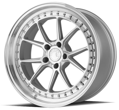 Aodhan DS08 19x9.5 rim deep dish silver 5x120 wheel ET35 Hellaflushed