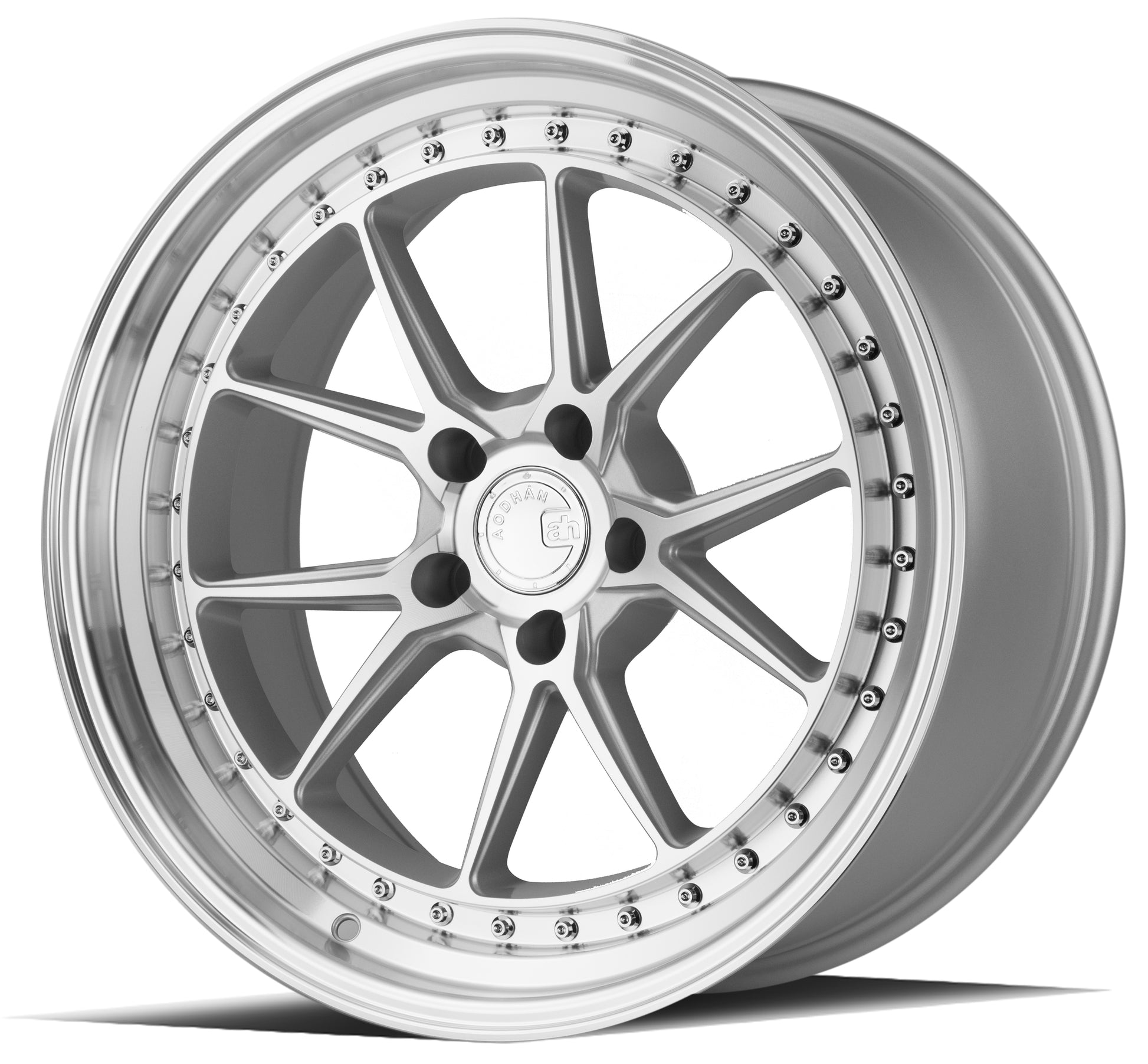 Aodhan DS08 19x9.5 rim deep dish silver 5X4.5 wheel ET22 Hellaflushed