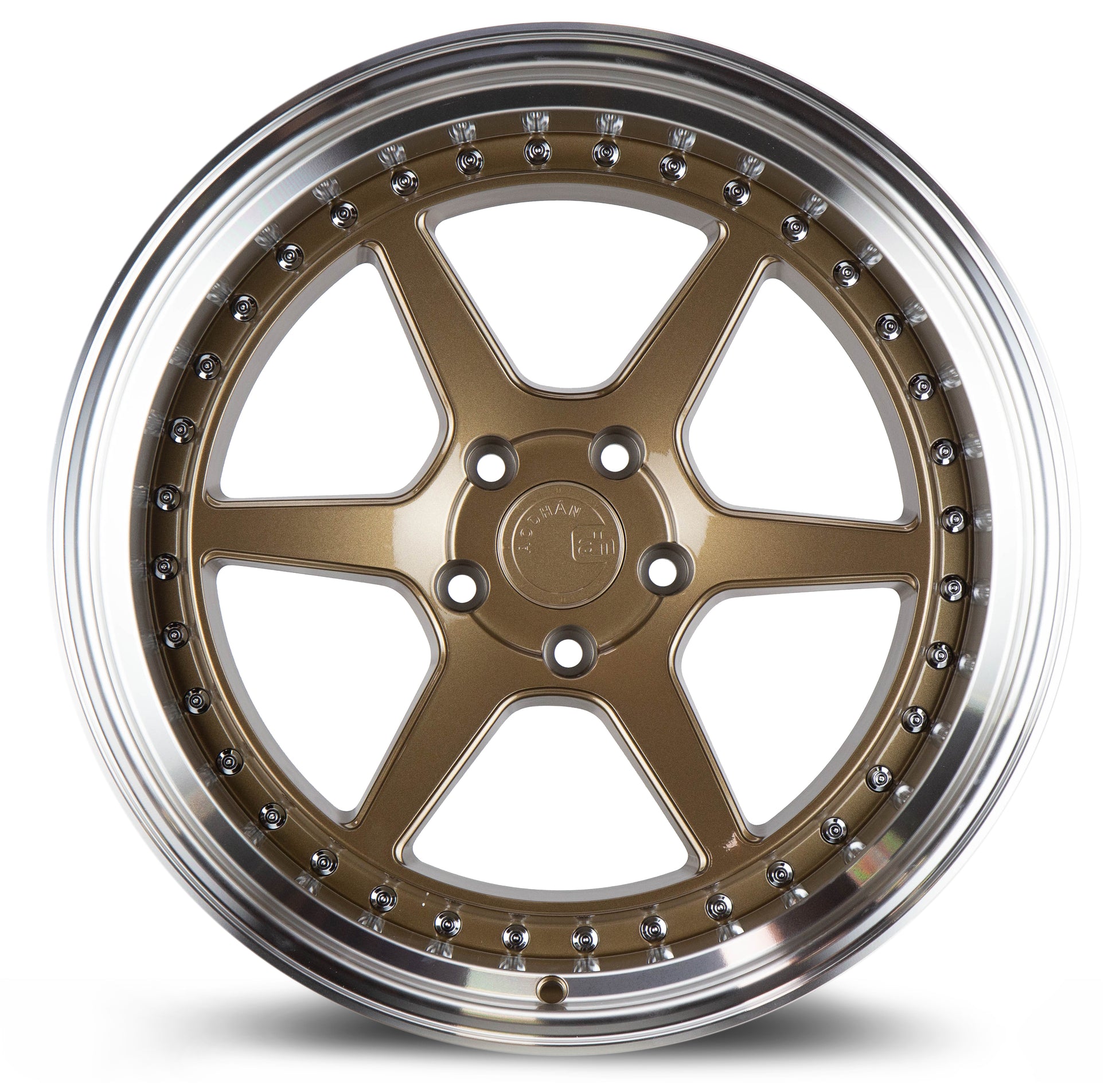 Aodhan DS09 18x10.5 semi forged bronze 5x114.3 wheel ET15 stance