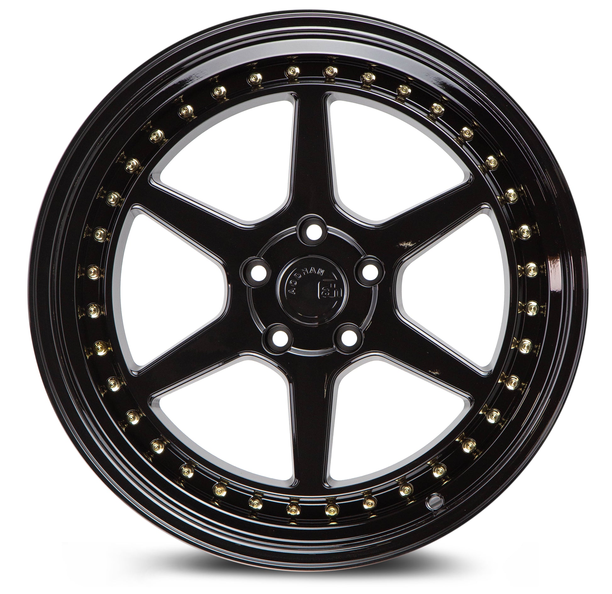 Aodhan DS09 18x10.5 semi forged black 5x114.3 wheel ET15 stance