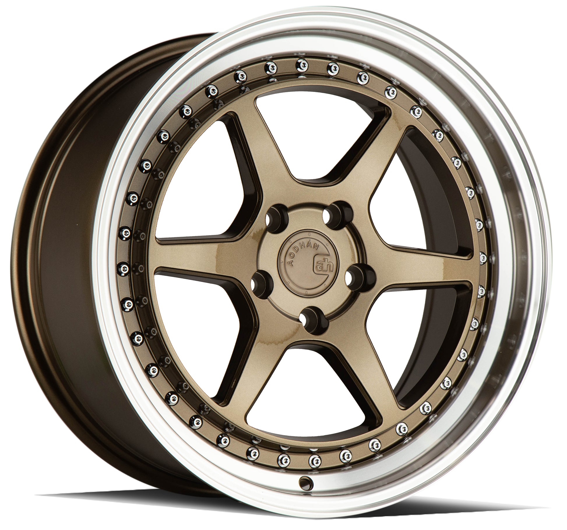 Aodhan DS09 18x8.5 wheel 5x100 Bronze /Machined Lip Semi Forged Rim