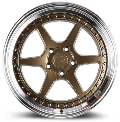 Aodhan DS09 18x8.5 semi forged bronze 5x100 wheel ET35 stance