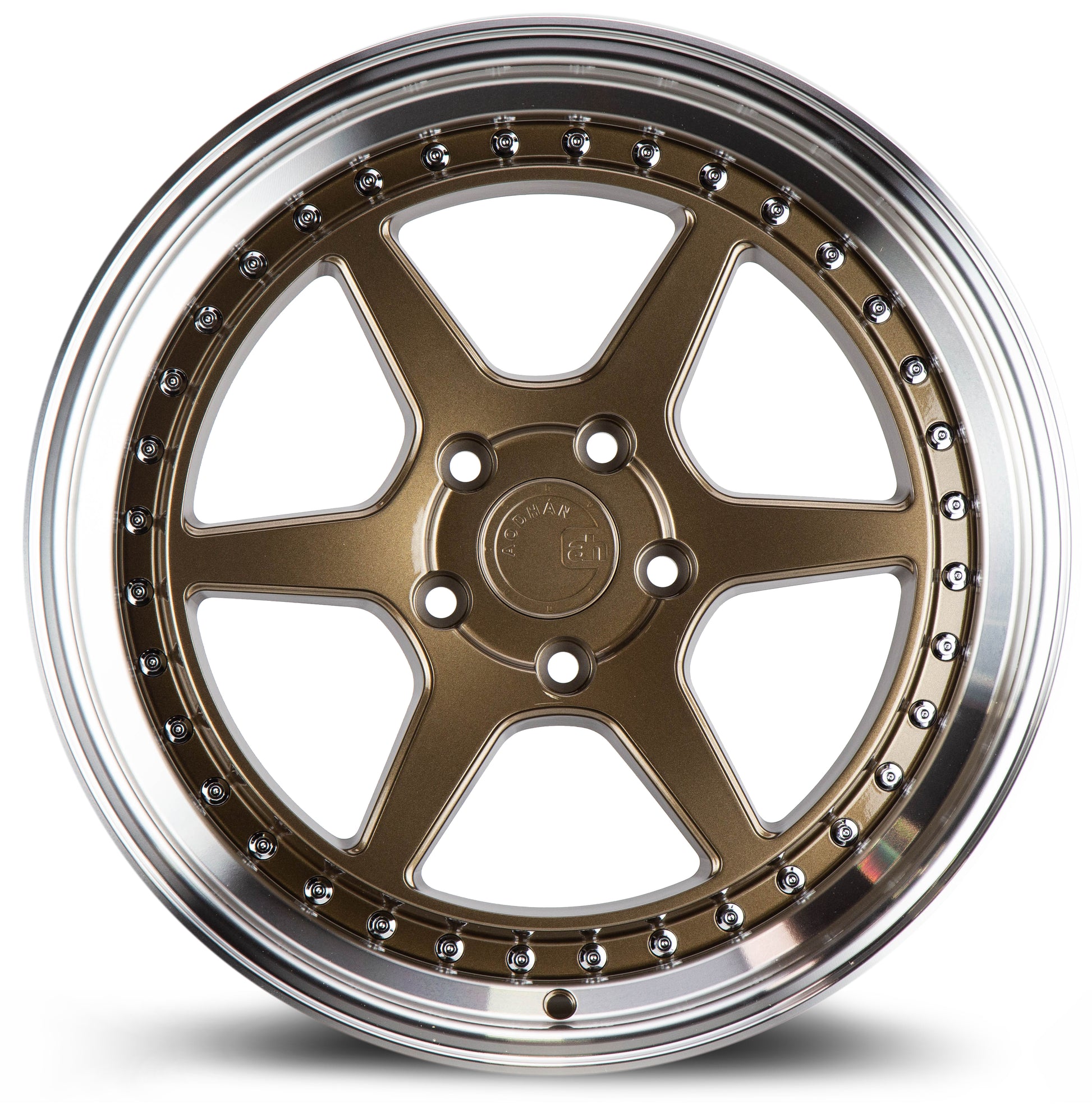 Aodhan DS09 18x8.5 semi forged bronze 5x114.3 wheel ET35 stance