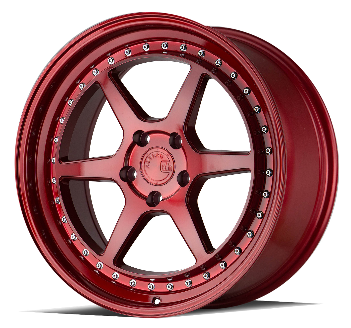 Aodhan DS09 18x8.5 rim light-weight red 5x100 wheel ET35 Hellaflushed