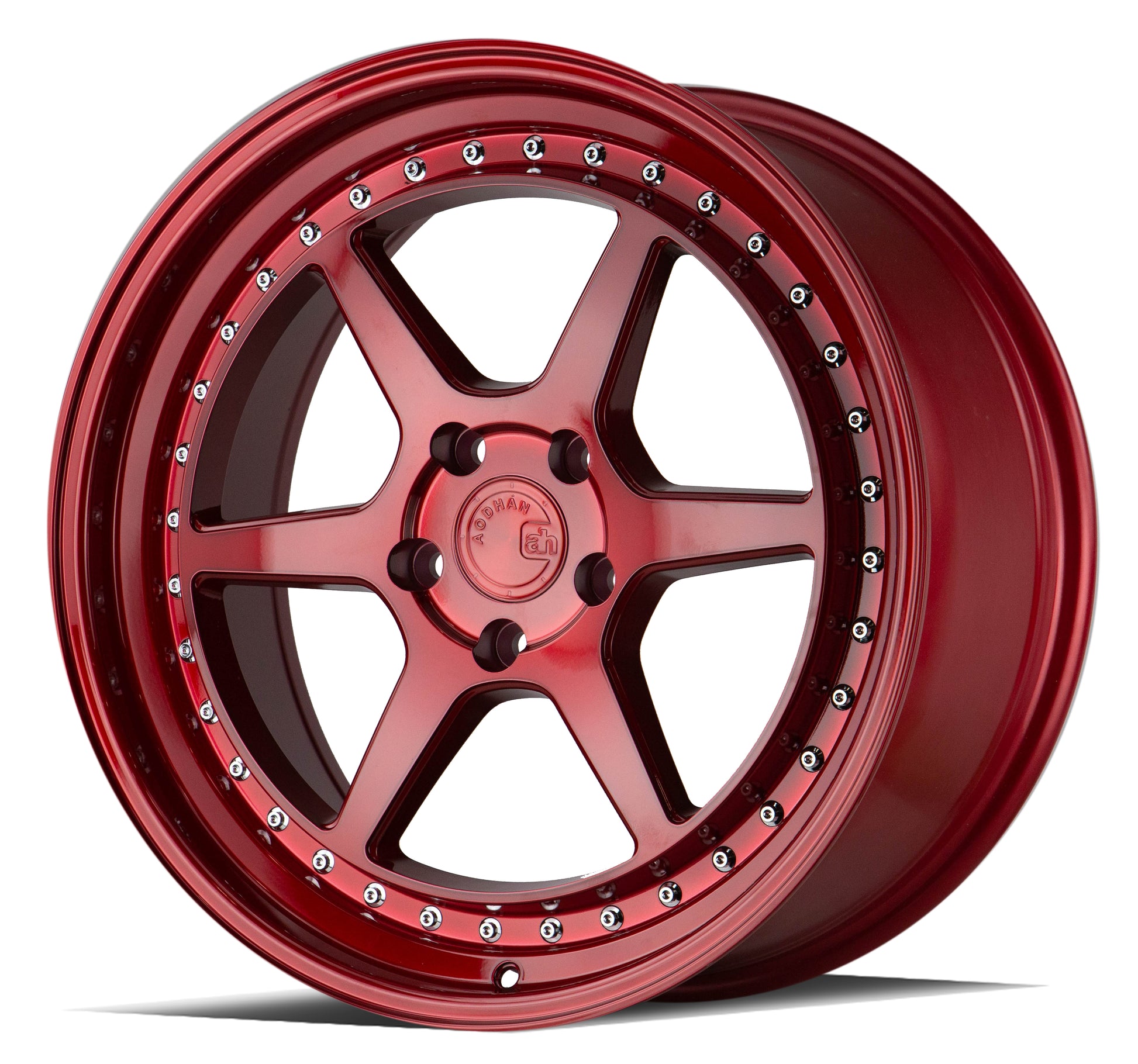 Aodhan DS09 18x8.5 rim light-weight red 5x100 wheel ET35 Hellaflushed