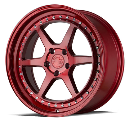 Aodhan DS09 18x8.5 rim light-weight red 5X4.5 wheel ET35 Hellaflushed