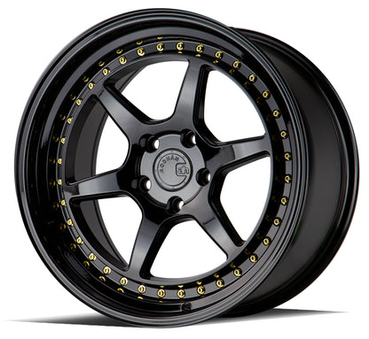 Aodhan DS09 18x9.5 rim light-weight black 5x100 wheel ET35 Hellaflushed