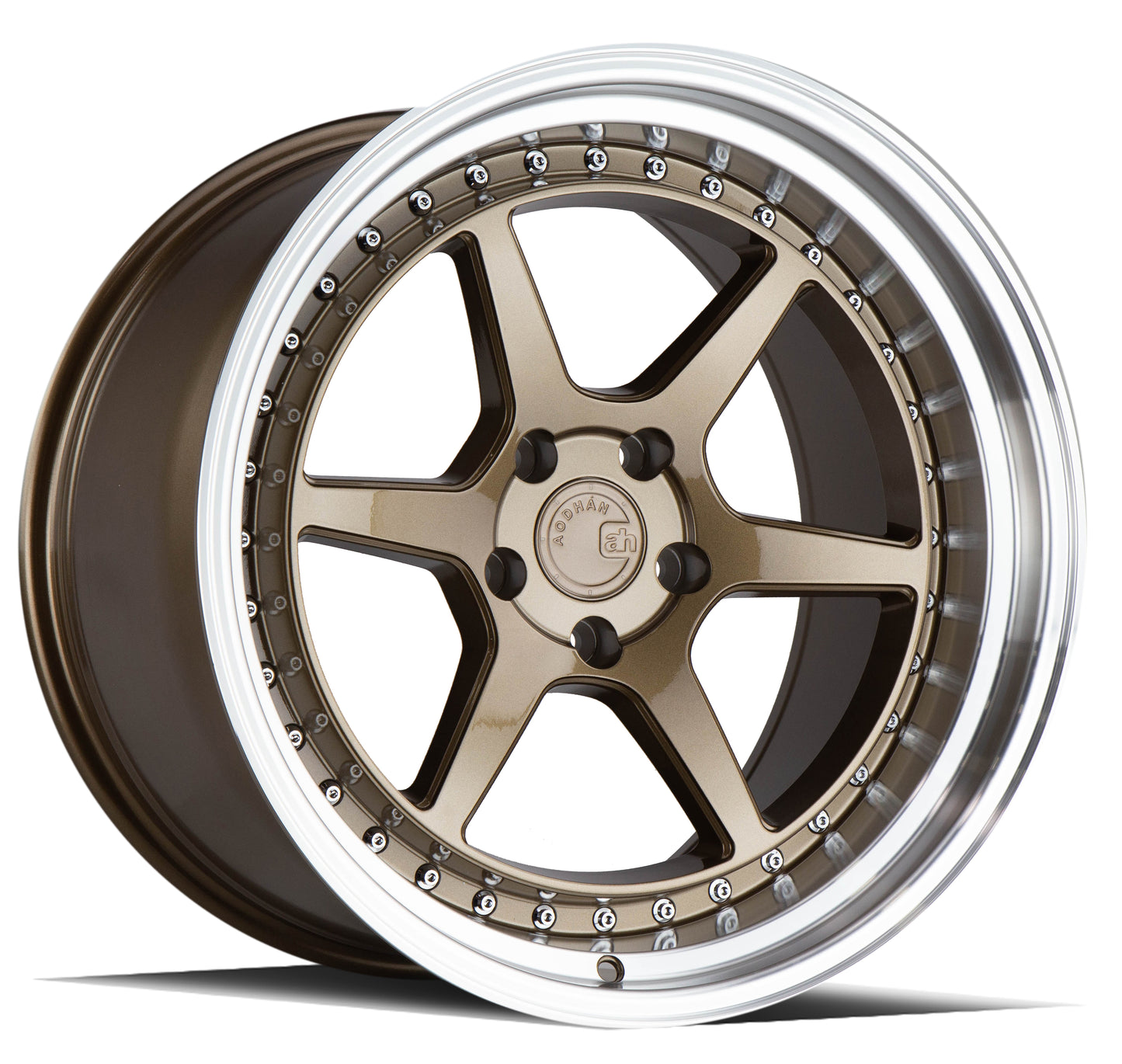 Aodhan DS09 19x11 wheel 5x114.3 Bronze /Machined Lip Semi Forged Rim