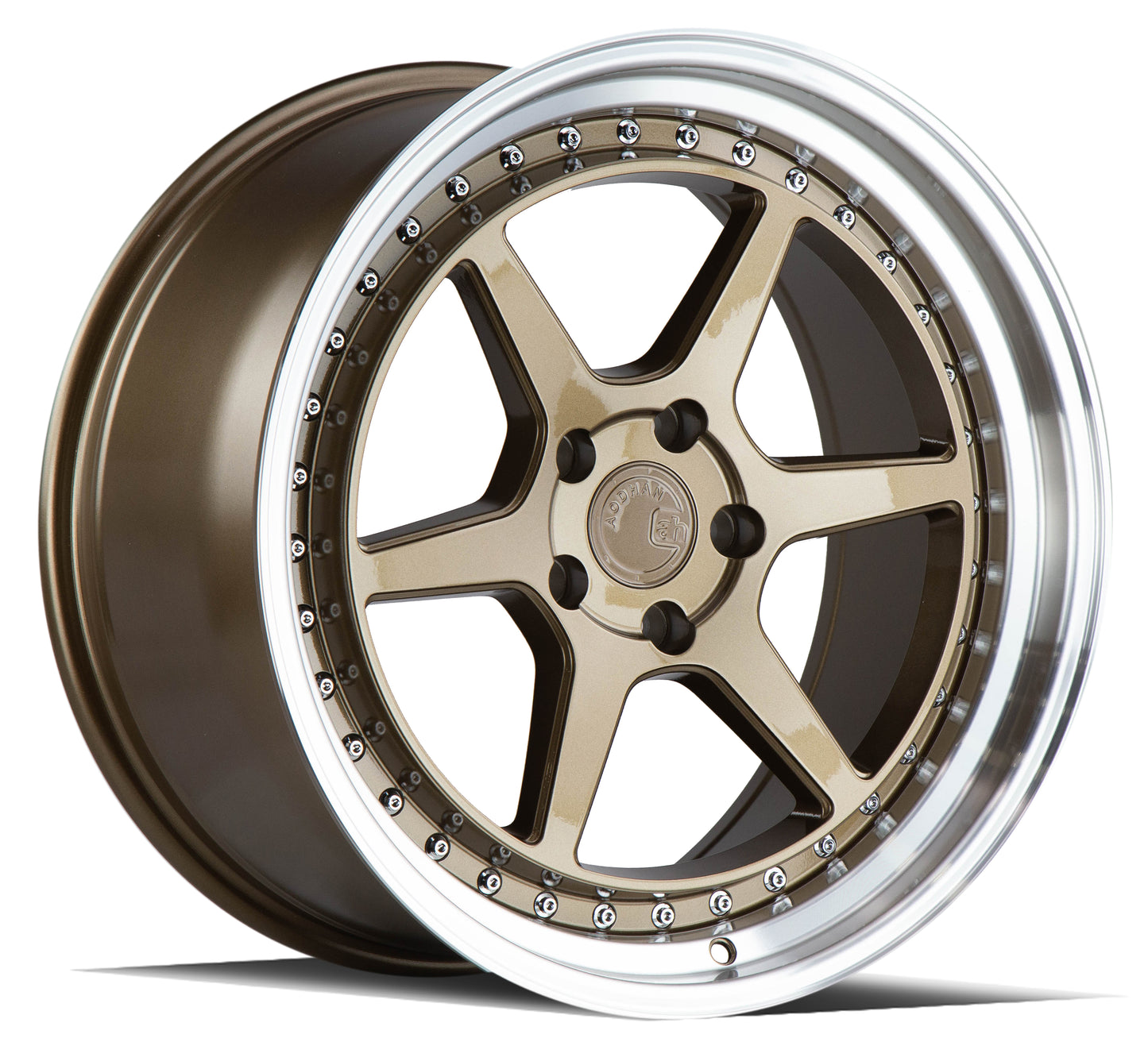 Aodhan DS09 19x9.5 wheel 5x114.3 Bronze /Machined Lip Semi Forged Rim