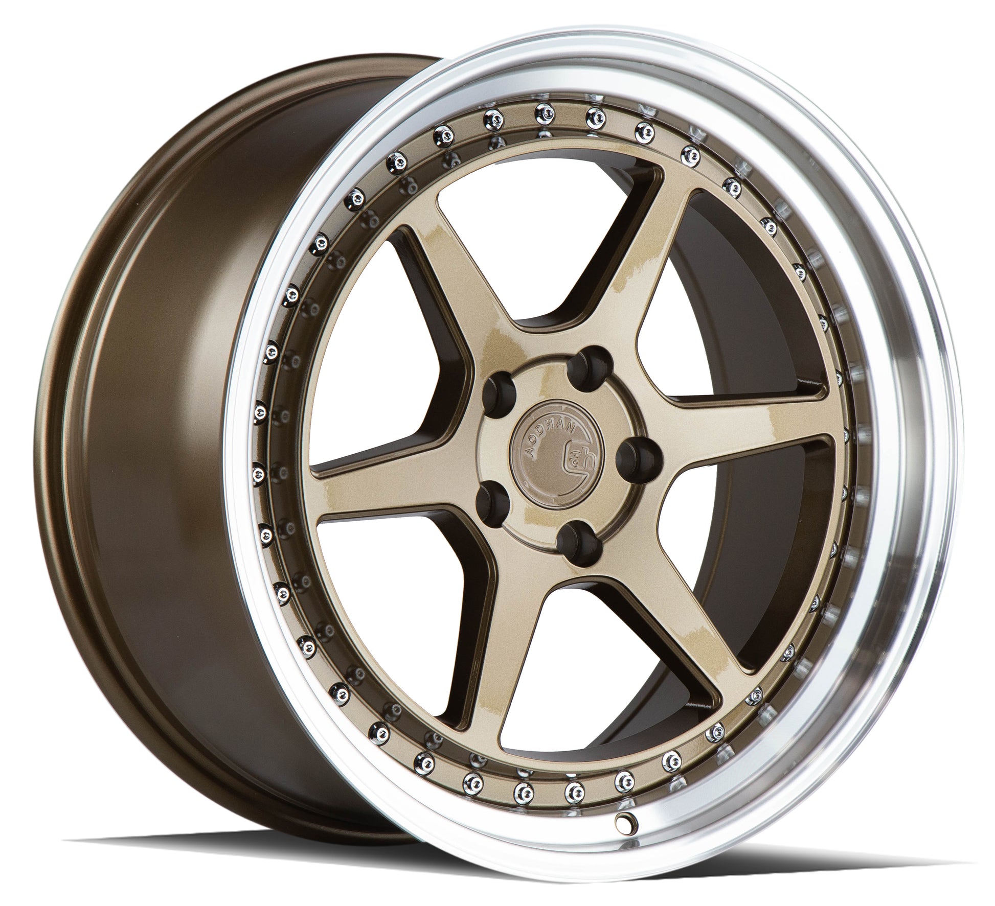 Aodhan DS09 19x9.5 wheel 5x114.3 Bronze /Machined Lip Semi Forged Rim