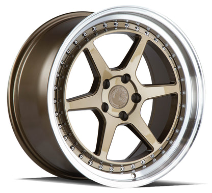 Aodhan DS09 19x9.5 wheel 5x114.3 Bronze /Machined Lip Semi Forged Rim