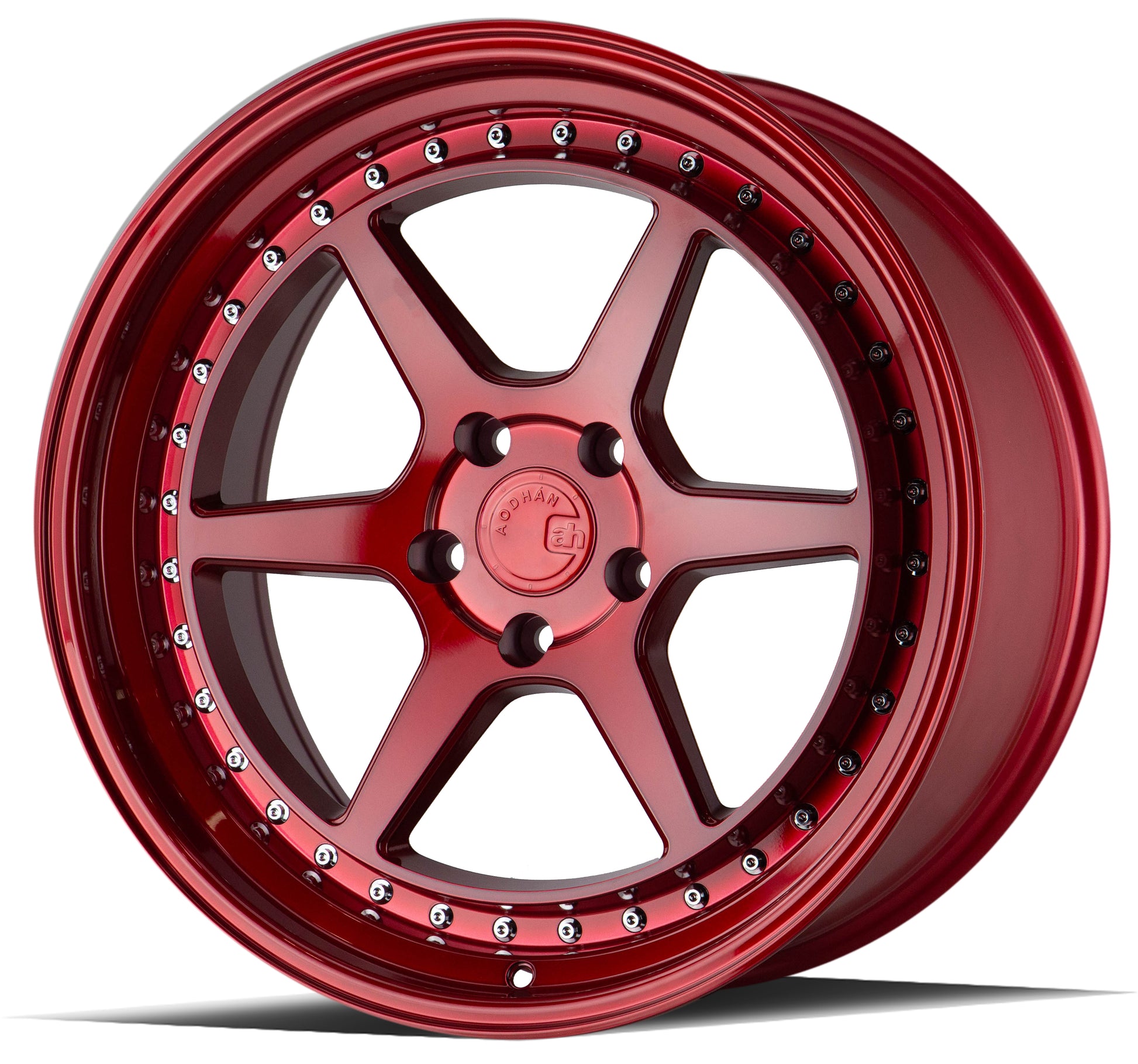 Aodhan DS09 18x9.5 rim light-weight red 5X4.5 wheel ET15 Hellaflushed