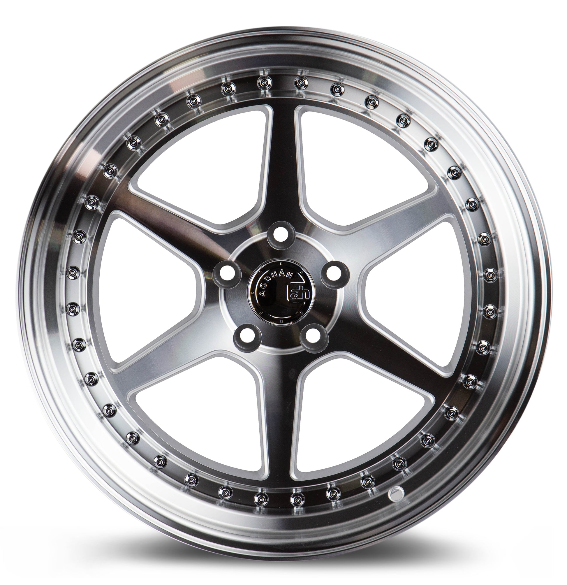 Aodhan DS09 18x9.5 semi forged silver 5x114.3 wheel ET30 stance