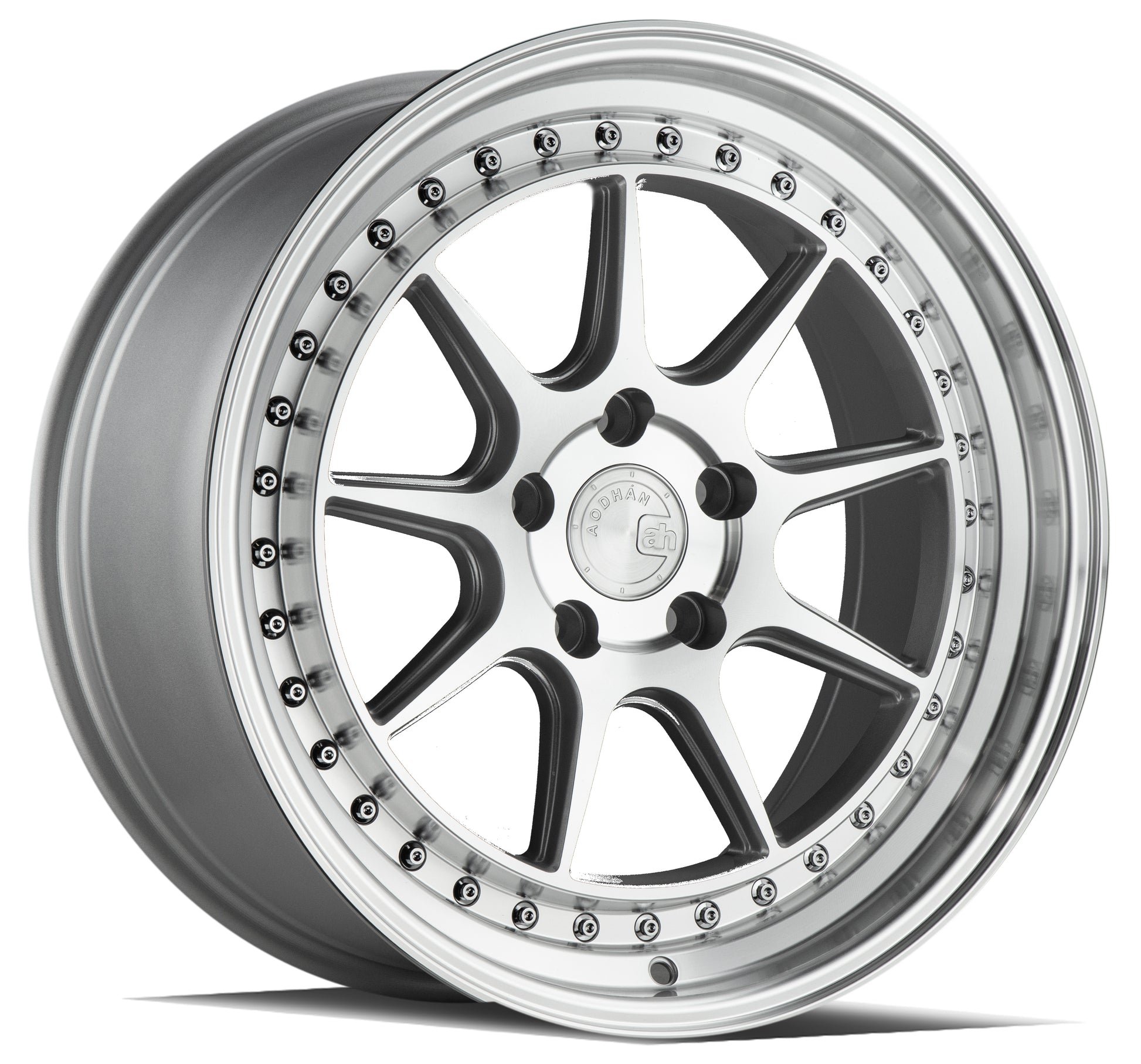 Aodhan DS-X 18x8.5 wheel 5x100 Silver / Machined Semi Forged Rim