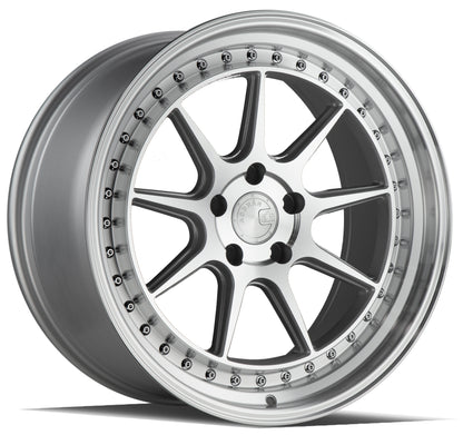 Aodhan DS-X silver machined semi-forged rim.