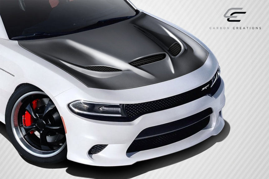 Dodge Charger Carbon Creations Dritech Hellcat Look Hood