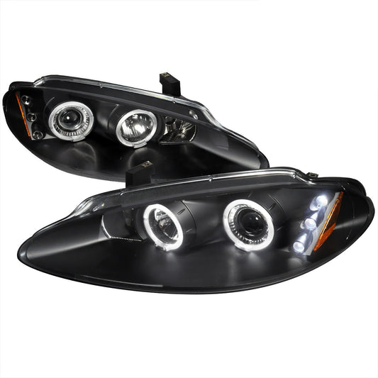 Spec-D 98-04 Dodge Intrepid Halo Projector Headlights Black