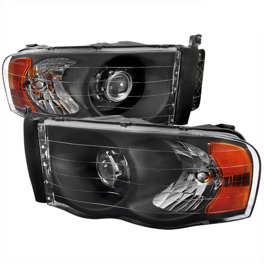 Spec-D 02-05 Dodge Ram 1500 2500 3500 Projector Headlights Black