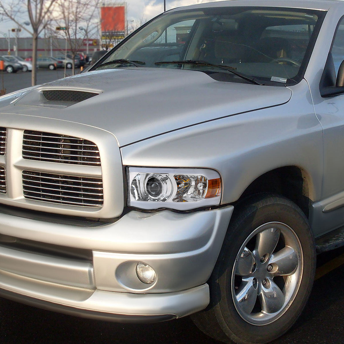2002-2005 Dodge Ram 3500 Projector Spec-D Headlights Chrome