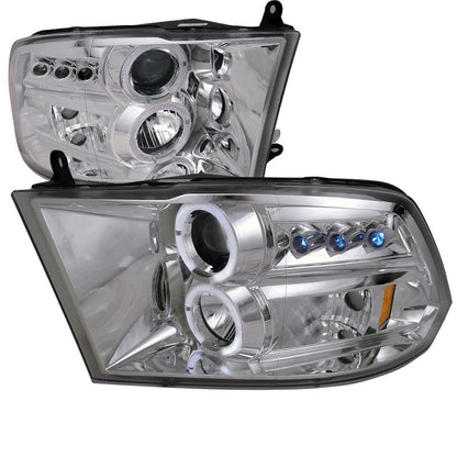 Spec-D 2009-18 Dodge Ram 1500 2500 3500 Projector Headlights Chrome