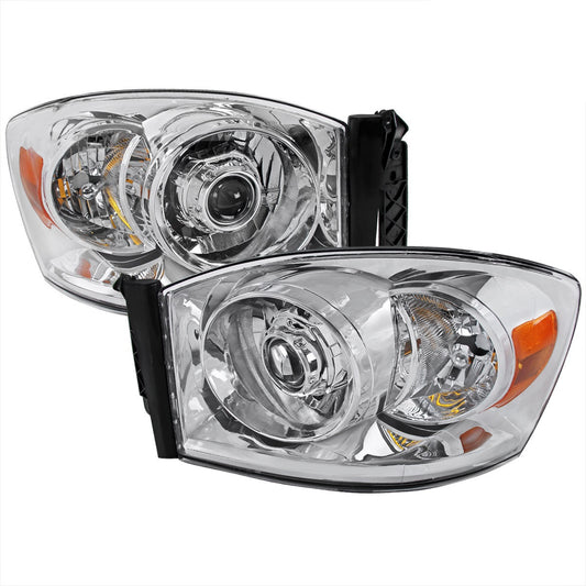 Spec-D 06-08 Dodge Ram 1500 2500 3500 Projector Headlights Chrome