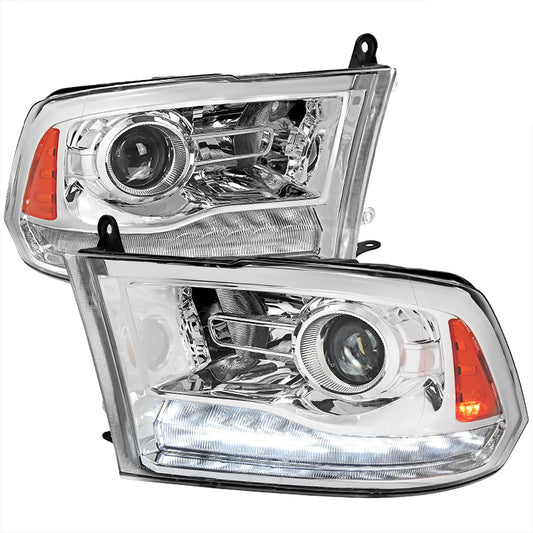Spec-D 2009-18 Dodge Ram 1500 2500 3500 Projector Headlights Sequential Chrome