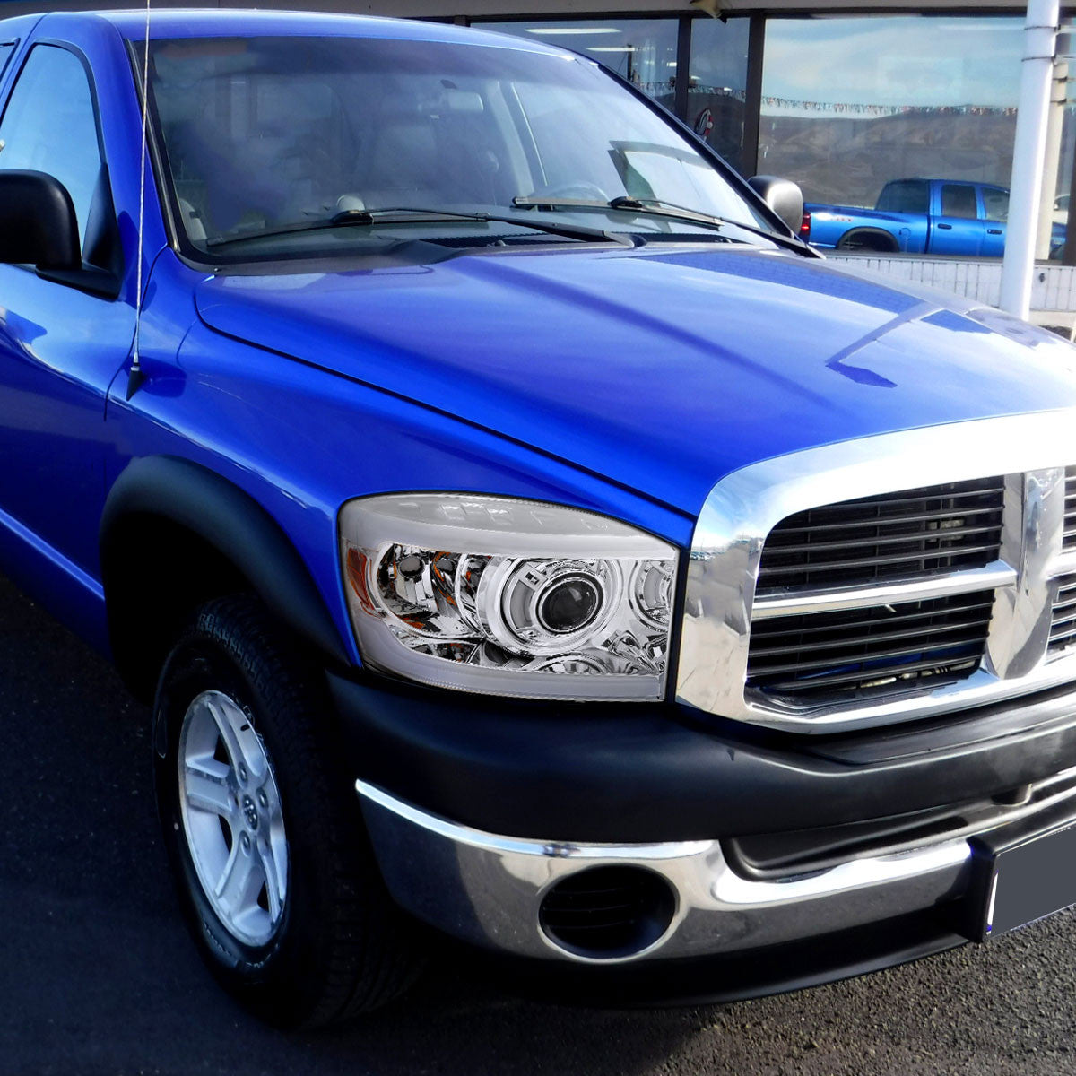 Spe-D 2006-2008 Dodge Ram LED Bar Projector Spec-D Headlights Chrome