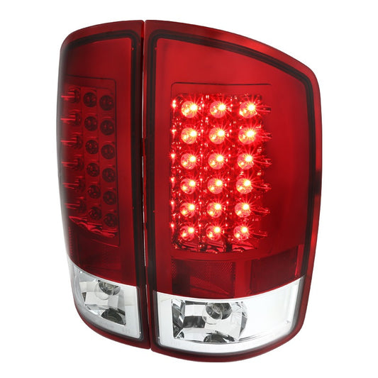 Spec-D 07-08 Dodge Ram LED Tail Lights Red Housing