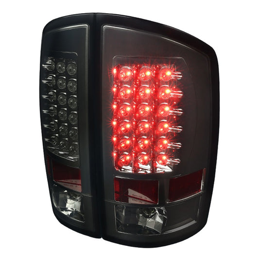 Spec-D 07-08 Dodge Ram LED Tail Lights Smoked Housing