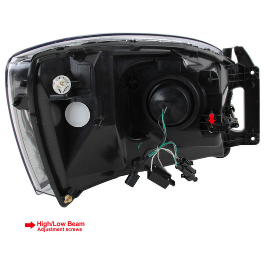 2006-2008 Dodge Ram Retro Style Projector Spec-D Headlights Black