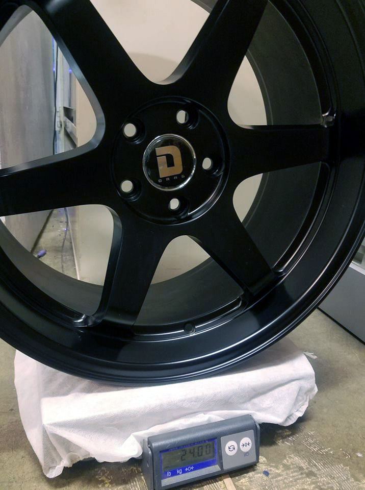 Drag Dr-53 Wheels 19x9.5 5x114.3 Matte Black Rims