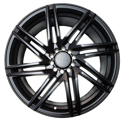 Drag Wheels Dr-70 18x8 5x110 5x115 ET40 CB73.1 Flat Black 7-Spoke Rims