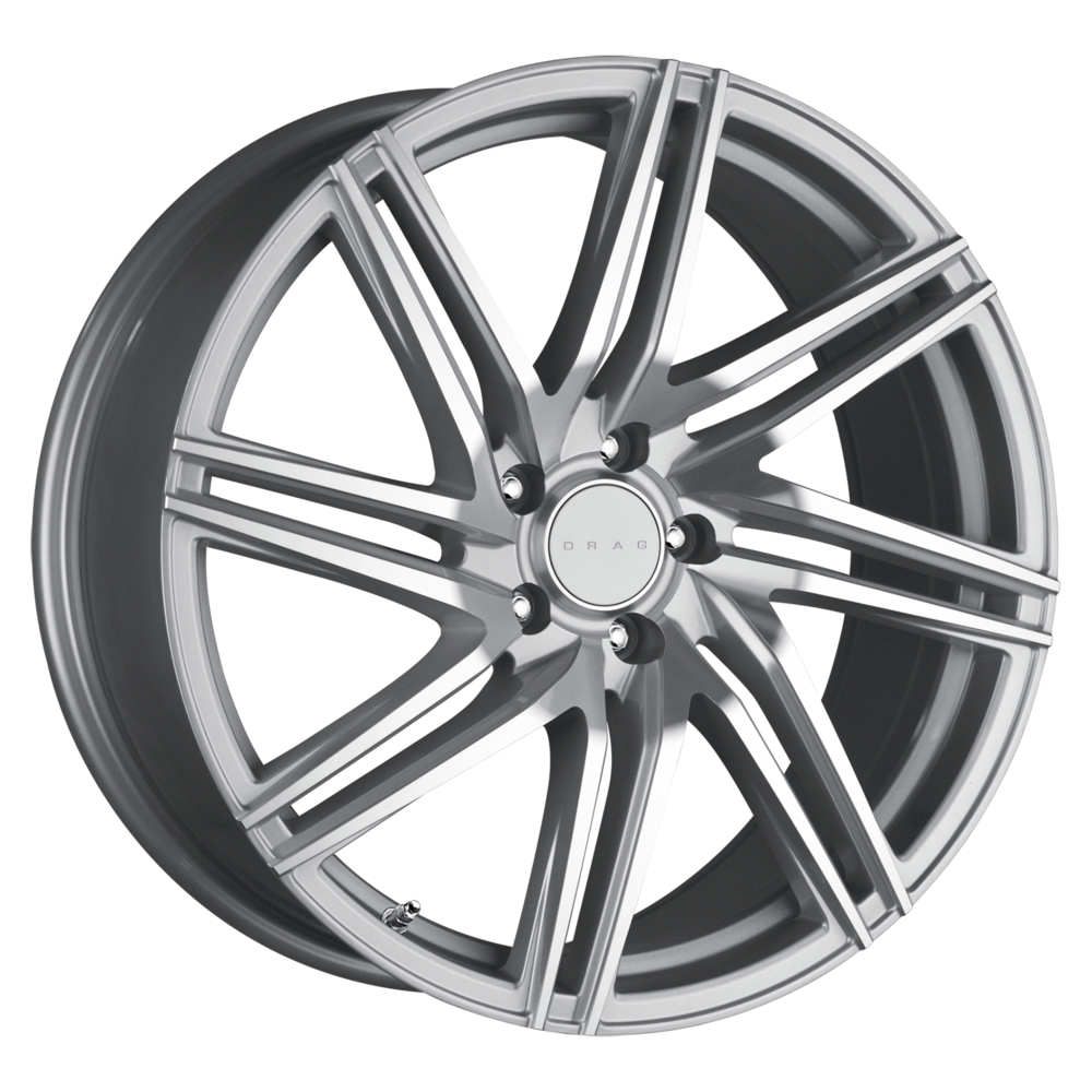 Drag Wheels Dr-70 19x9.5 5x114.3 ET40 Silver Machine Face 7-Spoke Rims